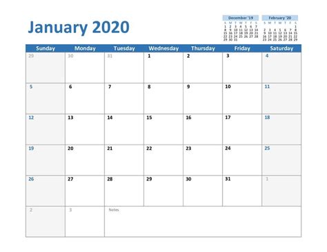 Extraordinary Free Printable Calendars 2020 Blanks Word Excel