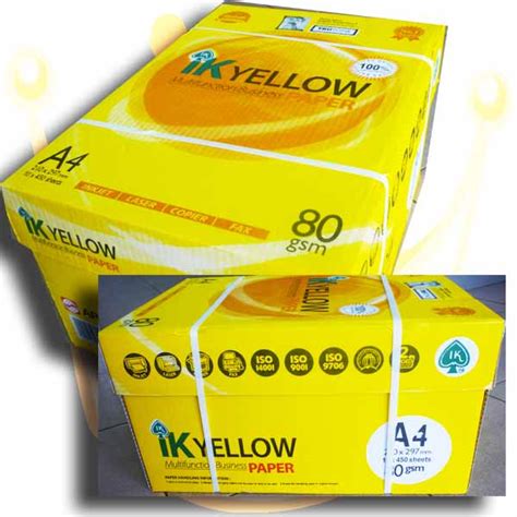 Supprianto copy paper supplier sdn bhd. Buy Ik Yellow A4 Copy Paper 80gsm,75gsm,70gsm from Beras ...