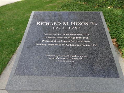 Richard Nixon Memorial At Whittier College Whittier California