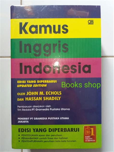 Jual Kamus Bahasa Inggris Indonesia John M Echols Edisi Terbaru Di