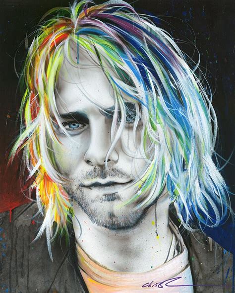 Montage of heck. the man who drew the world. Kurt Cobain - ' In Debt For My Thirst ' Painting by ...