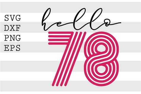 Hello 78 Svg By Spoonyprint Thehungryjpeg