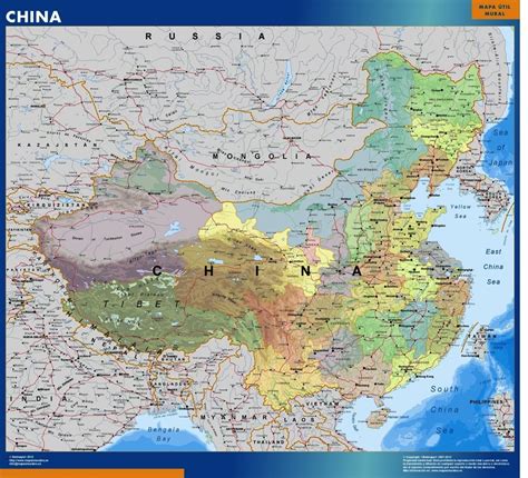 China map | Wall maps of the world & countries for Australia