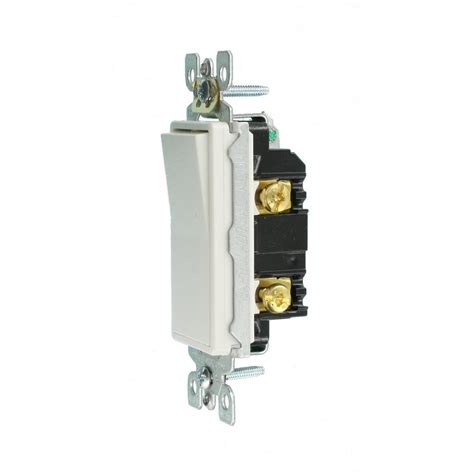 Leviton Decora White Single Pole Ac Quiet Switch 15 Amp 1 Pack Lighting