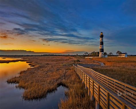 Bodie Island Lighthouse In North Carolina 2017 Bing Desktop Wallpaper