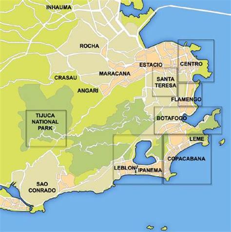 Mapa Dos Bairros Do Rio De Janeiro Para Imprimir 438650
