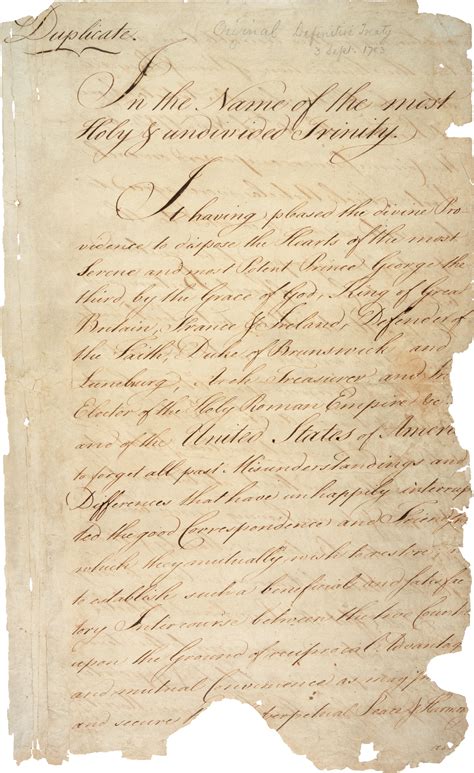 Filetreaty Of Paris 1783 First Page Hi Res Wikimedia Commons