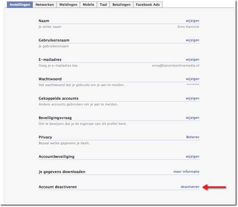 Hoe Verwijder Ik Mijn Account In Facebook Webmaster Resources