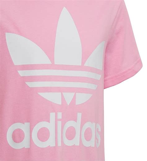 Adidas Originals T Shirt Trefoil True Pinkwhite