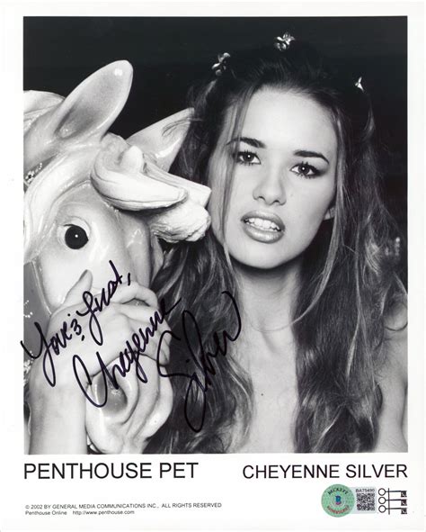 Cheyenne Silver Penthouse Pet Love Lust Signed X Sexy Photo Bas Ba Autographia