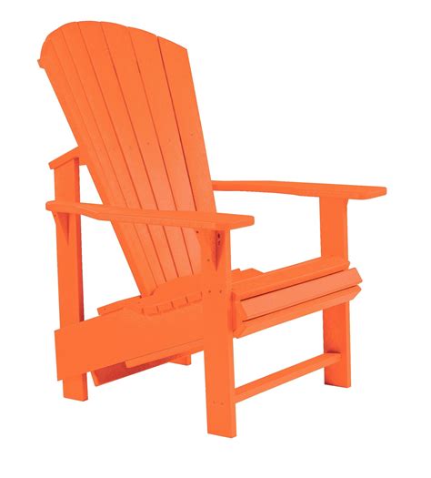 Generations Orange Upright Adirondack Chair From Cr Plastic C03 13