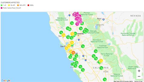 Pge Gas Outage Map Maps Model Online