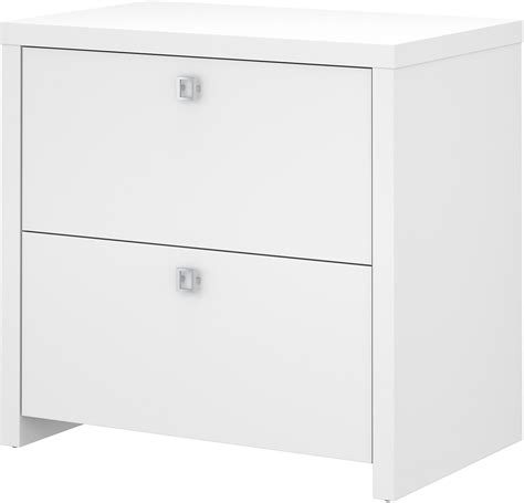 Ships assembled via motor freight. Echo Pure White Lateral File Cabinet from Kathy Ireland by ...