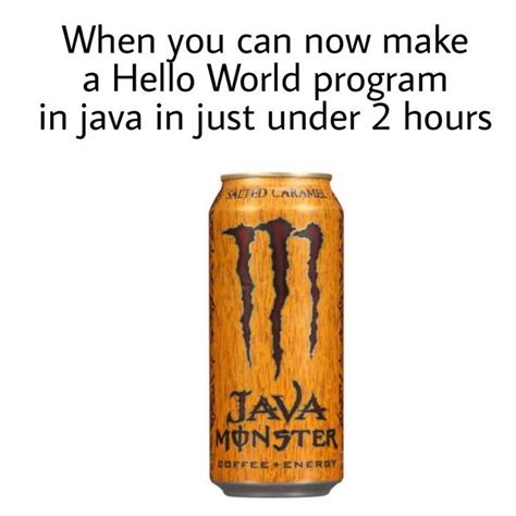 Java Joke Java Monsters In The House Devrant