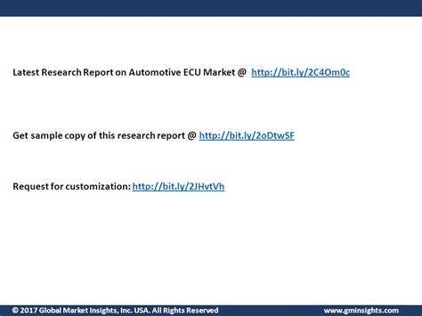 Global Market Insights Inc USA All Rights Reserved Automotive Electronics Control Unit