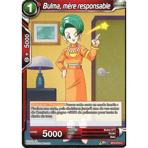 8 dragon ball karten sammelkarten trading cards deutsch dragonball rare. DBS BT4-013 Foil/C Dependable Mom Bulma The Tournament Of ...