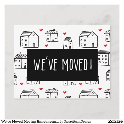 Weve Moved Moving Announcement Postcard Moving