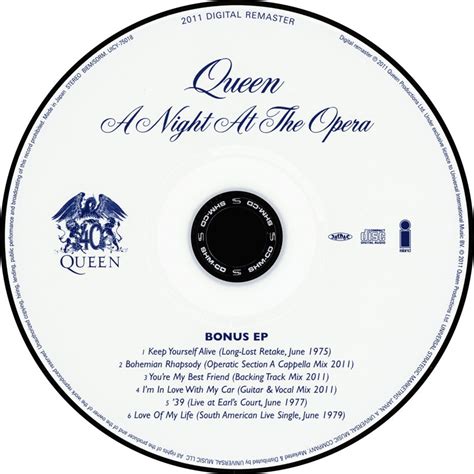 Queen A Night At The Opera 1975 2cd 40th Anniversary Edition Re