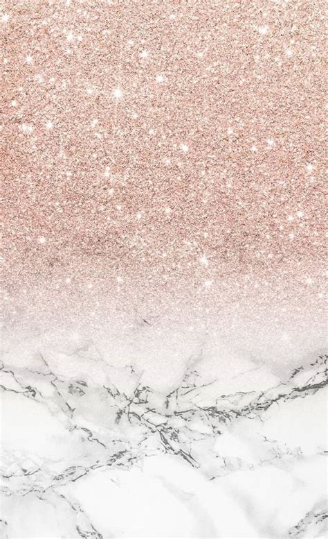 Download Rose Gold Ipad Glitters And Marble Wallpaper