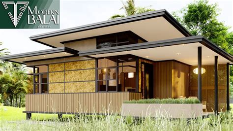 Modern Bahay Kubo Small House Design Idea 5x11 Meters Modern Balai