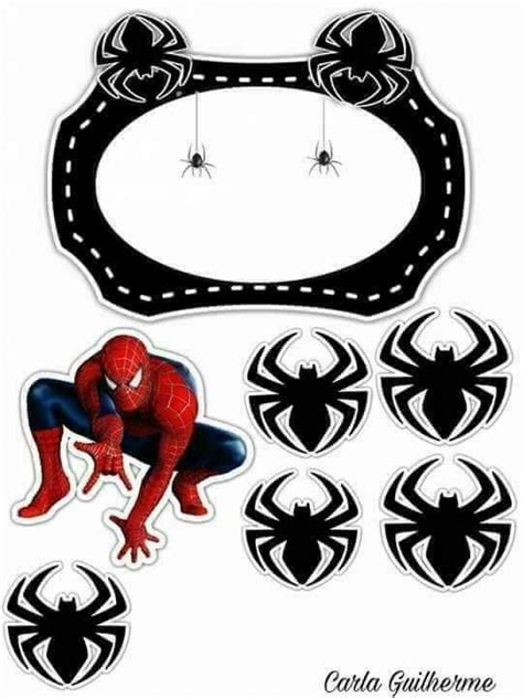 Spiderman Cake Topper Printables Customize And Print