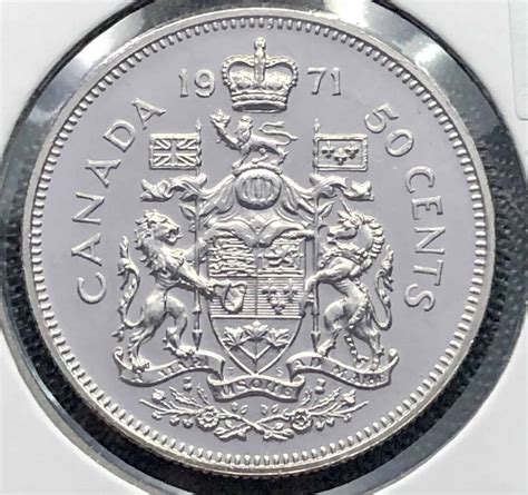 Canada 1971 50 Cents Unc Limperium Du Collectionneur