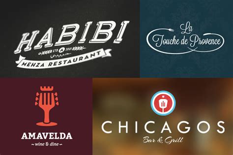 American Restaurant Logos And Names 30 Cool Food Logo Design Ideas