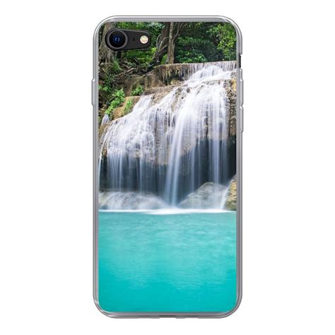 Muchowow Handyhülle Wasser Wasserfall Bäume Handyhülle Apple Iphone Se 2020 Smartphone