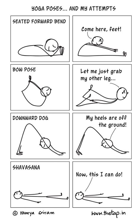 Yoga Poses Yoga Comics The Tap Comics