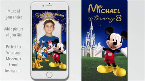 Mickey Video Invitation | Magic Kingdom Video Invitation | Disney Video Invitation - YouTube