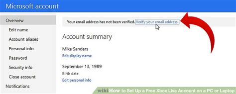 How To Set Up A Free Xbox Live Account On A Pc Or Laptop 12 Steps