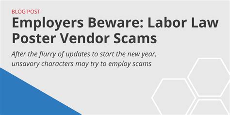 Employers Beware Labor Law Poster Vendor Scams Govdocs