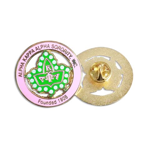 Aka Ivy Leaf Lapel Pin Round Prime Heritage Ts