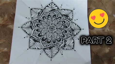 How To Draw A MANDALA Tutorial Part 2 Shriya B YouTube