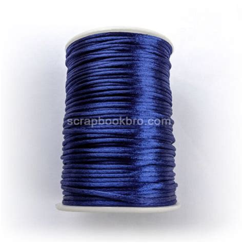Blue 2mm Satin Nylon Rattail Cord Silicone Bead Jewellery Etsy
