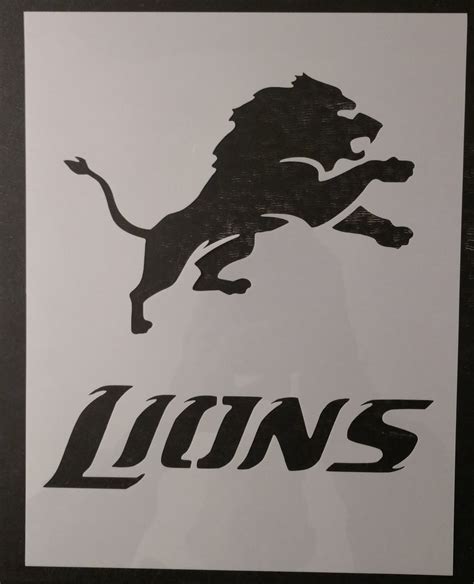 Detroit Lions Custom Stencil My Custom Stencils