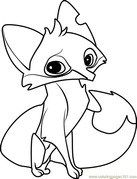 Fox Head Coloring Page At Free