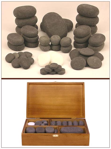 Massagemaster Hot Cold Stone Massage Set 50 Basalt Marble Stones Ebay