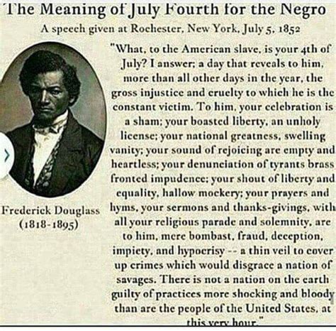 The Meaning Of July Fourth For The Negro A Speech Given By Frederick Douglass At Rochester New