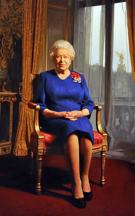 Its full title is her majesty queen elizabeth ii with the founder of the british red cross henri dunant. New portrait of Queen Elizabeth II unveiled | South China ...