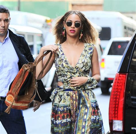 Beyonce Looks Boho Chic - Out in NYC 6/17/2016 • CelebMafia