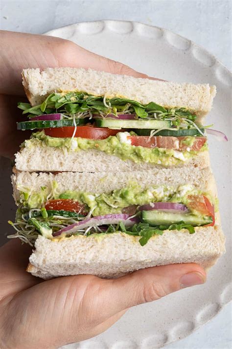 Vegetarian Avocado Sandwich Veggie Loaded Feelgoodfoodie