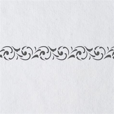 Wall Border Stencils Pattern 034 Reusable Template For Diy Etsy