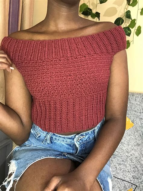 Cute Off The Shoulder Crochet Top By Bobo Stitches Knithacker