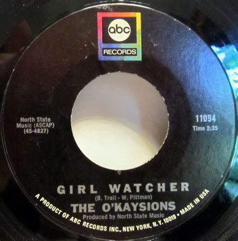 The Okaysions Girl Watcher Deal Me In 1968 Vinyl Discogs