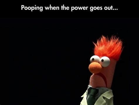 Pooping When The Power Goes Out Muppets Beaker Funny This Made Me