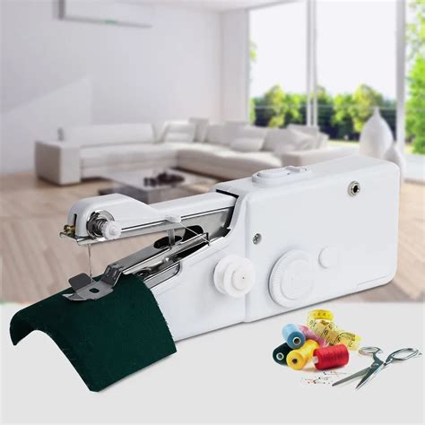 Mini Portable Handheld Sewing Machine Sew Needlework Cordless Clothes