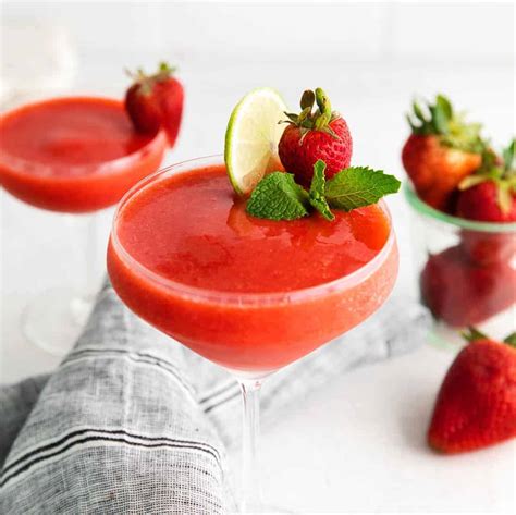 Easy Strawberry Daiquiri Recipe Fit Foodie Finds