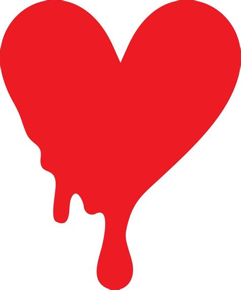 Dripping Heart Icon 4607693 Vector Art At Vecteezy