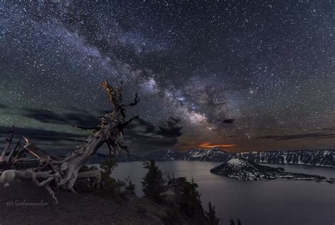 Crater Lake At Night This Is One Of The Other Photo Taken During My